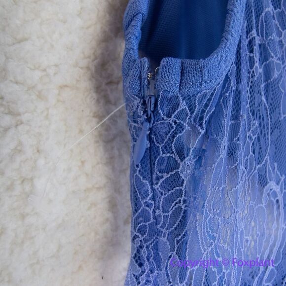 New! Free People Brooklyn Mini Dress in blue, size XS - Picture 14 of 16